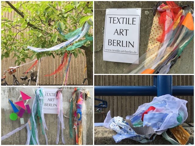 Farbenfrohe Hinweise auf dem Weg zur Textilen Art Berlin