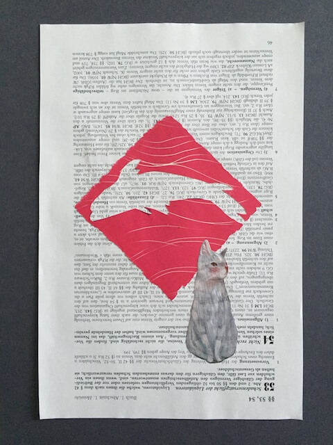 Die Katze findet den Fisch nicht, Collage, 2016, (c) hehocra