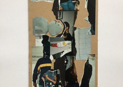 Erinnerungen aus Fotoalben 2, Collage, 17 x 31 cm, 2016, (c) hehocra