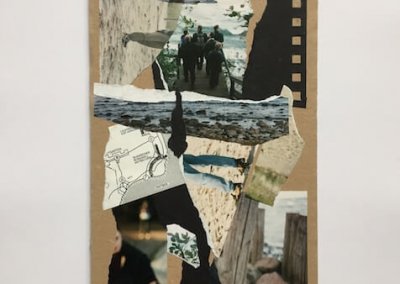Erinnerungen aus Fotoalben 4, Collage, 17 x 31 cm, 2016, (c) hehocra