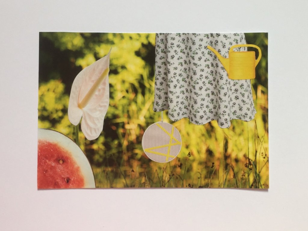 Sommer. Collage, 10x15 cm, 2018, (c) Doreen Trittel