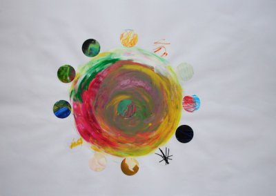 Reise ins Innere Collage, Nr. 5 von 7, 59x42 cm, 2017 (c) Doreen Trittel