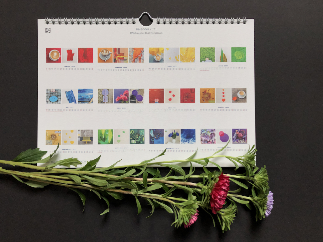 #farbverrückt - 1 von 8 #farbverrückt - Dein Kalender für 2021, (c) Doreen Trittel / VG Bild Kunst